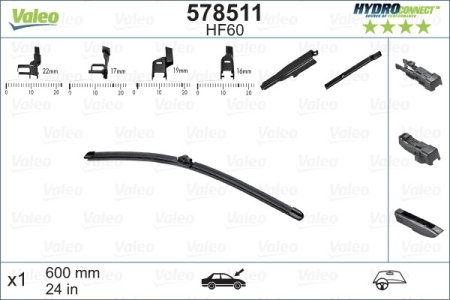 Turisme (Stergatoare) - Stergator Valeo HydroConnect 60 cm