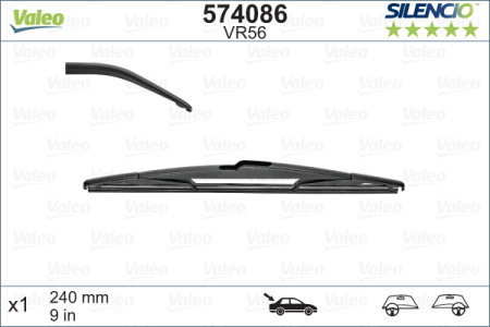 Turisme (Stergatoare) - Stergator Valeo Silencio 240 mm