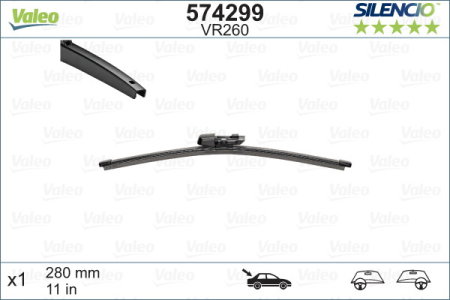 Turisme (Stergatoare) - Stergator Valeo Silencio 28 cm