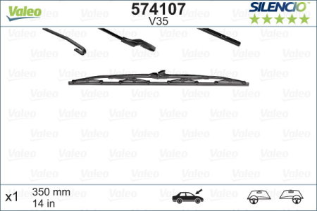 Turisme (Stergatoare) - Stergator Valeo Silencio 35 cm