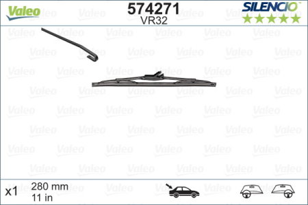 Turisme (Stergatoare) - Stergator Valeo Silencio Performance 280 mm