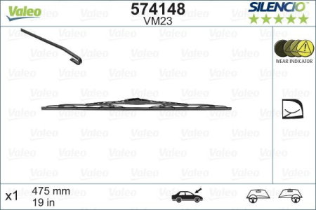 Turisme (Stergatoare) - Stergator Valeo Silencio Performance 475mm