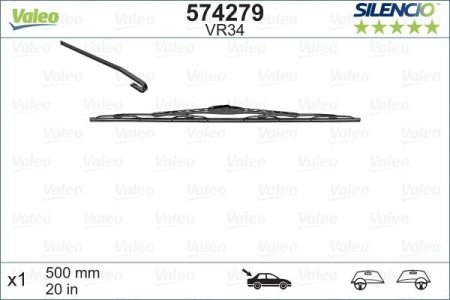 Turisme (Stergatoare) - Stergator Valeo Silencio Performance 500mm