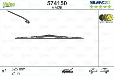 Turisme (Stergatoare) - Stergator Valeo Silencio Performance 525mm