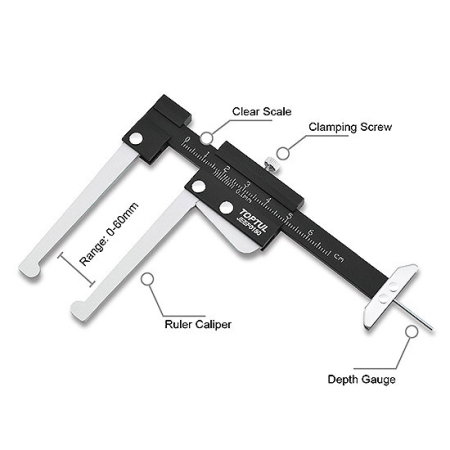 Subler pentru discuri de frana si adancime cauciucuri 0-60 MM [1]