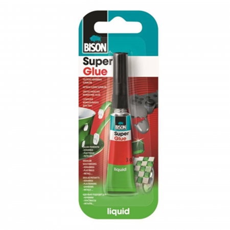 Reparatii si Echipamente Auto - Super glue Bison - adeziv lichid 3 gr