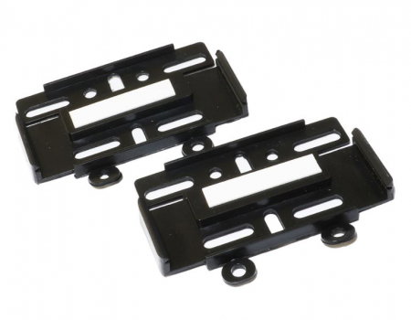 Set 4 buc Suport slim numar inmatriculare MD fara rame fata + spate negru [1]