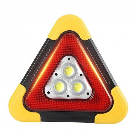 Branduri - Triunghi reflectorizant cu 3 LED incarcare solara/ USB si 5 moduri de avertizare