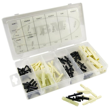 Set reparatie conducta spalator (Consumabile service) - Trusa conectori furtune 65 piese