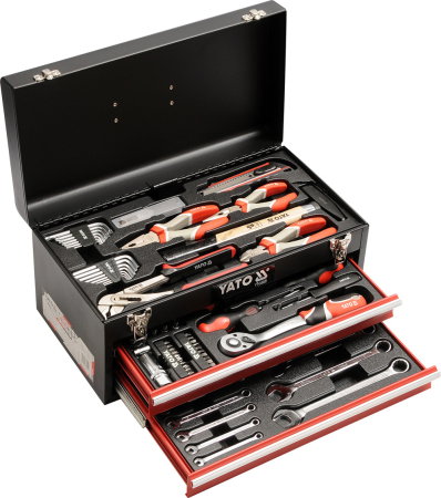 Import - Trusa de scule profesionala in cutie metalica 80 piese
