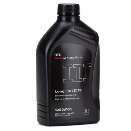 Branduri - Ulei Original Audi LongLife III FE 0W-30 GS55545D2 1 litru – Aprobări VW 504.00 / 507.00