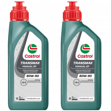 Branduri - Pachet 2 litri ulei Castrol Transmax pentru cutie de viteze manuala EP 80W-90