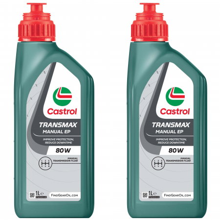 Branduri - Pachet 2 litri ulei Castrol Transmax pentru transmisie manuala EP 80W