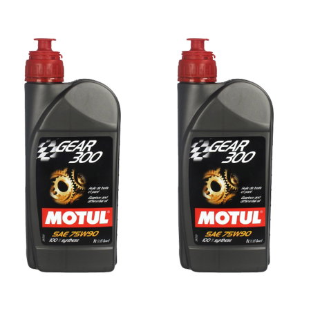 Branduri - Pachet 2 litri ulei cutie de viteze Motul Gear 300 75W90 – Performanță superioară pentru transmisii manuale și diferențiale