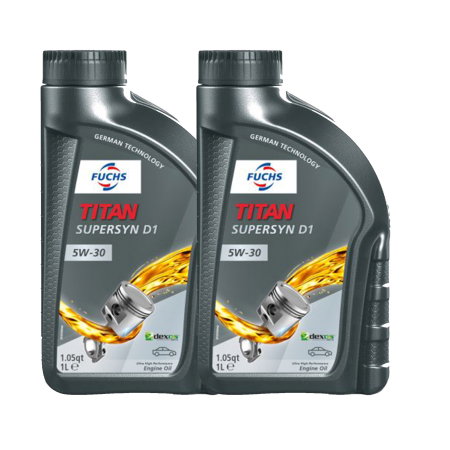Pachete - Pachet 2 Litri (2x 1L) - Ulei de Motor Fuchs TITAN Supersyn D1 5W-30 (API SP RC, ILSAC GF-6A, dexos1™ Gen 3)
