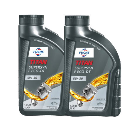 Pachete - Pachet 2 Litri (2x 1L) - Ulei de Motor Fuchs TITAN SYN F ECO-DT 5W-30 (Special Ford 913-D, ACEA A5/B5)