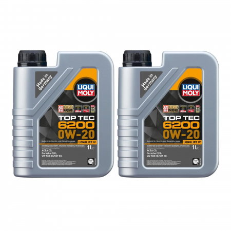 0W20 - Pachet 2 litri Ulei Liqui Moly Top Tec 6200 LL IV 0W20