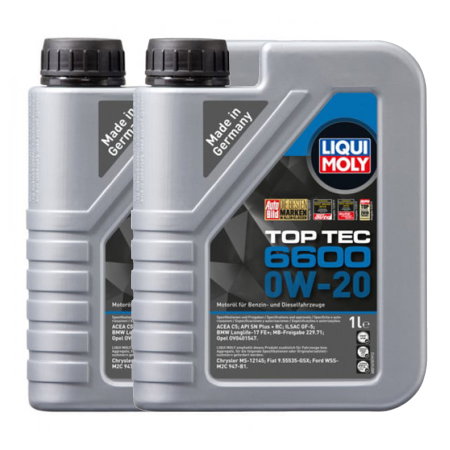 Branduri - Pachet 2 litri Ulei Liqui Moly Top Tec 6600 0W20