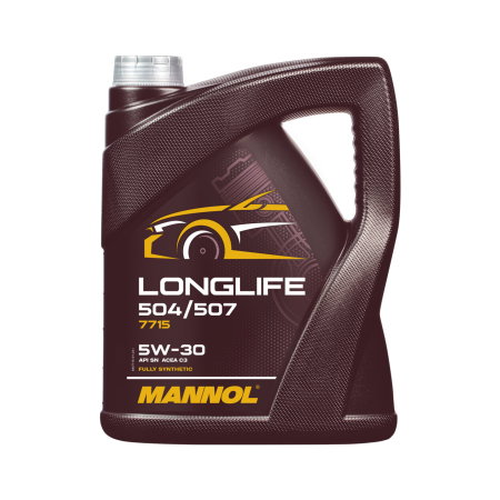 Branduri - Ulei MANNOL Longlife 504/507 5W30, 5 litri - Mid SAPS (Sintetic PAO, DPF/TWC)