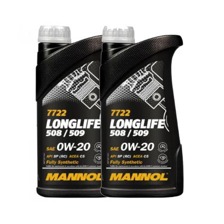 Branduri - Pachet 2 litri Ulei Mannol Longlife 0W20 - Omologat VW 508 00 / 509 00, Porsche C20