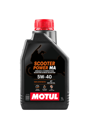 Ulei moto (Ulei) - Ulei moto Motul Scooter Power 4T 5W40 MA 1L