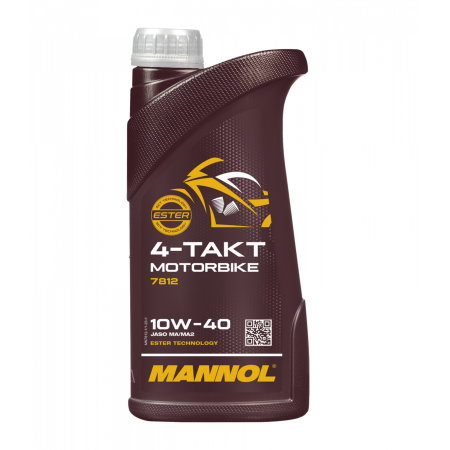 Branduri - Ulei MANNOL 4-Takt Motorbike 10W40 - 1 Litru, Sintetic cu Ester (Moto Sport & Off-Road)