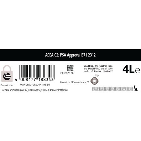 Ulei motor Castrol Magnatec 0W30 C2 4L [2]
