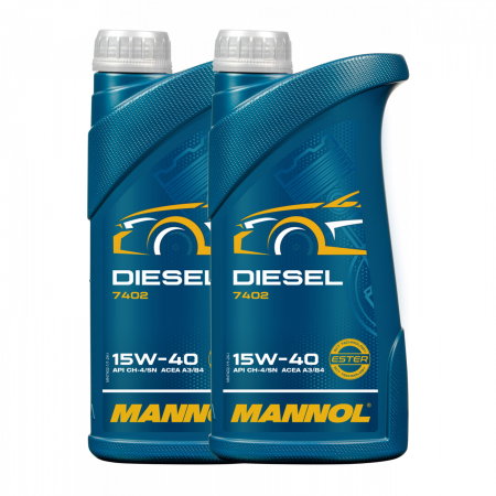Branduri - Pachet 2 litri Ulei Motor Mannol Diesel 15W40 - 1 Litru (Mineral, Protecție Extinsă Diesel)