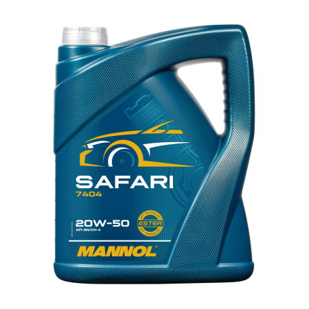 20W50 - Ulei Motor MANNOL Safari 20W50 7404 5 litri - Rulaj Mare, Temperaturi Ridicate, Benzină & Diesel