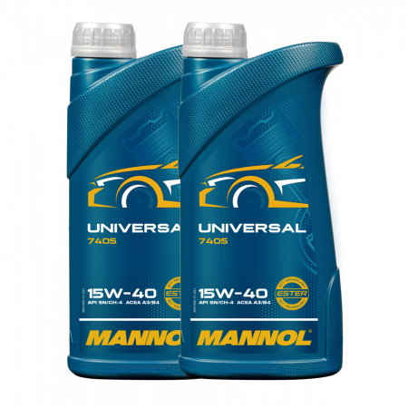 Branduri - Pachet 2 litri Ulei Motor Mannol Universal 15W-40 (Mineral, Protecție Extinsă)
