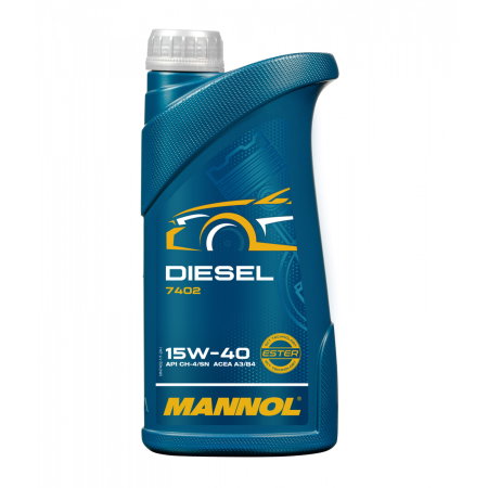 Branduri - Ulei Motor Mannol Diesel 15W40 - 1 Litru (Mineral, Protecție Extinsă Diesel)