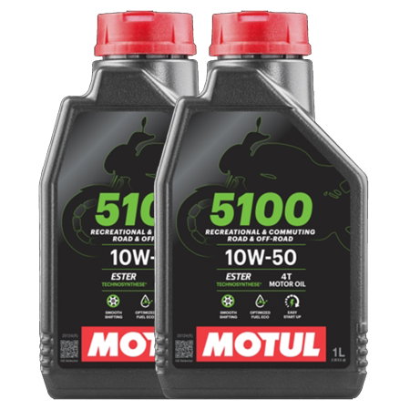 Branduri - Pachet 2 litri Ulei motor Motul 4T 5100 MA2 10W50