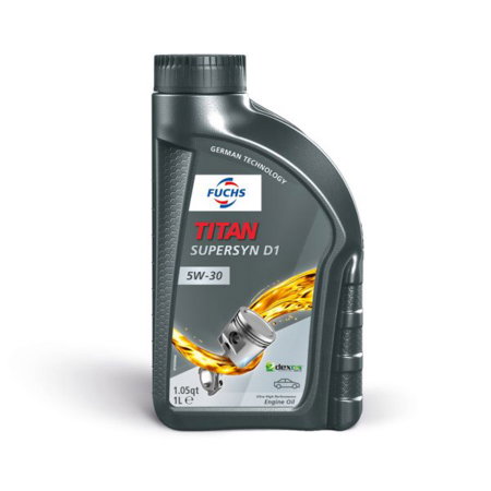 Uleiuri si Lichide - Ulei de Motor Fuchs TITAN Supersyn D1 5W-30 - 1 Litru (API SP RC, ILSAC GF-6A, dexos1™ Gen 3)