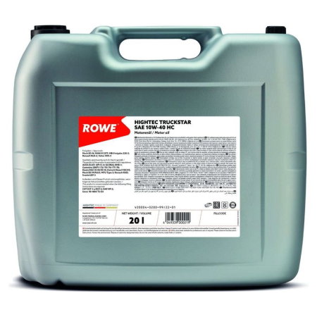 Ulei motor camioane (Ulei) - Ulei motor Rowe HighTec TruckStar HC 10W40 20L