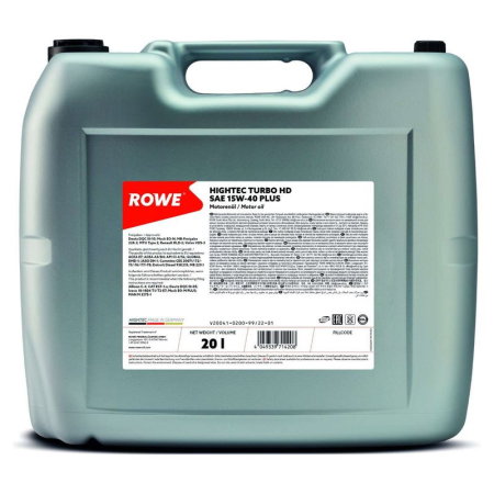 Ulei motor camioane (Ulei) - Ulei motor Rowe HighTec Turbo HD Plus 15W40 20L