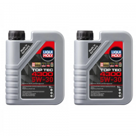 Branduri - Pachet 2 litri Ulei Motor Sintetic Liqui Moly Top Tec 4300 5W30