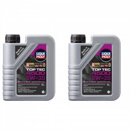 Branduri - Pachet 2 litri Ulei Motor Sintetic Liqui Moly Top Tec 4500 5W30