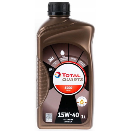Ulei motor Total Quartz Diesel 5000 15W40 1L [1]