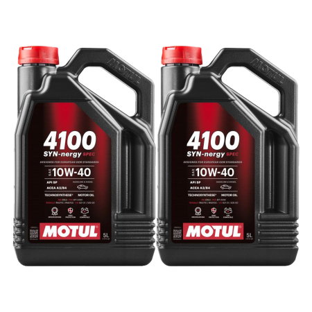 Branduri - Pachet 10 litri ulei Motul 4100 SYN-NER S 10W40 – Protecție avansată și performanță pentru motoare pe benzină și diesel
