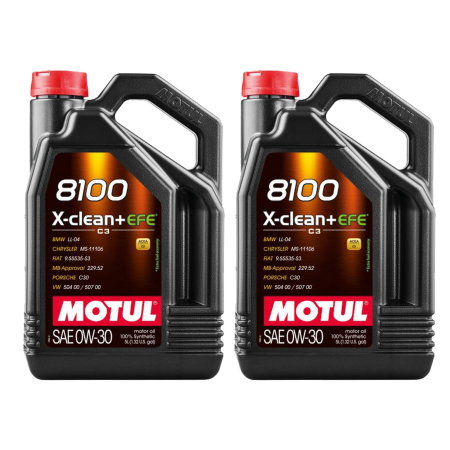 Branduri - Pachet 10 litri ulei Motul 8100 X-CLEAN+ EFE 0W30 – Protecție avansată și performanță pentru motoare moderne