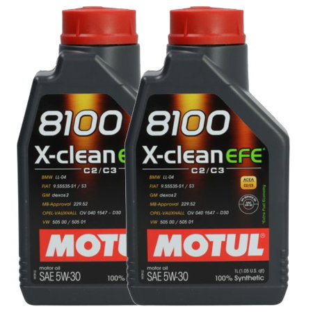 Branduri - Pachet 2 litri Ulei Motul 8100 X-Clean EFE 5W30