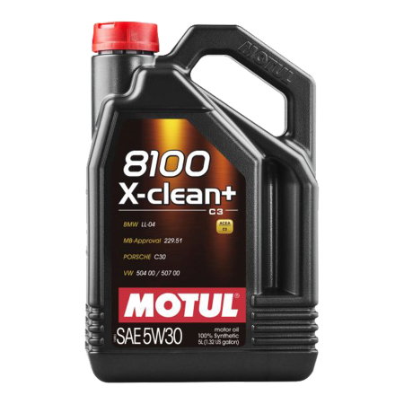Branduri - Ulei Motor Motul 8100 X-Clean+ 5W-30, 5L – 100% Sintetic, BMW LL-04, VW 504.00/507.00
