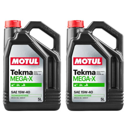 Branduri - Pachet 10 litri ulei Motul TEKMA MEGA X 15W40 – Performanță profesională pentru motoare diesel grele