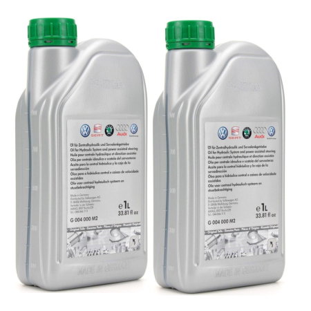 Branduri - Pachet 2 litri Ulei servodirectie VW verde – lichid hidraulic original pentru sistemele VAG