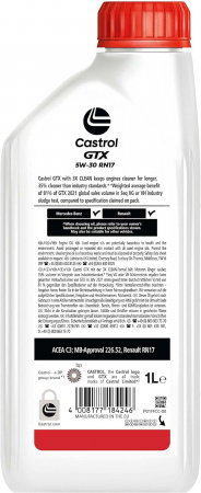 Pachet 2 litri Ulei sintetic Castrol GTX RN17 5W30 [1]