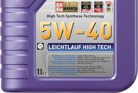 Ulei sintetic Liqui Moly Leichtlauf High Tech A3/B4 5W40 1 litru [1]