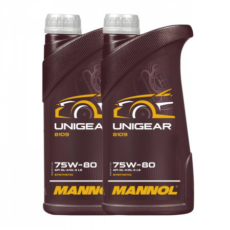 Branduri - Pachet 2 litri Ulei Transmisie MANNOL Unigear 75W-80 - GL-4/GL-5 LS, Sintetic Universal (Energy-Saving)