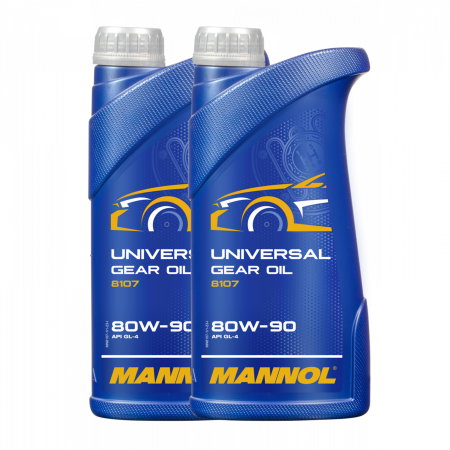 Branduri - Pachet 2 litri Ulei Transmisie MANNOL Universal 80W90 GL-4 Mineral (Sarcini Grele, Anti-uzură)