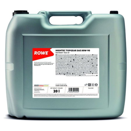 Ulei cutie manuala (Ulei) - ULEI TRANSMISIE ROWE HIGHTEC TOPGEAR SAE 80W-90 20L