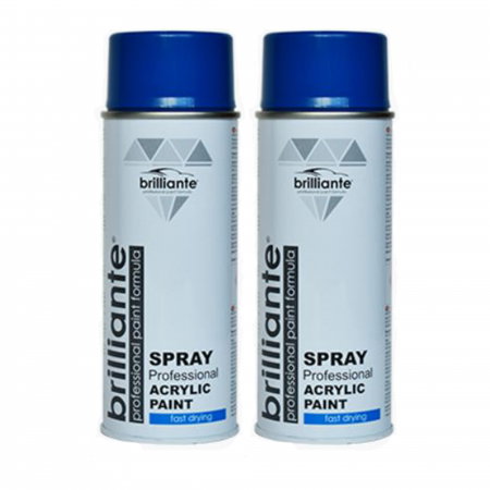 Vopsea Auto - Vopsea Brilliante Spray Albastru Trafic RAL 5017 400 mlPachet 2 x Vopsea Brilliante Spray Albastru Trafic RAL 5017 400 ml